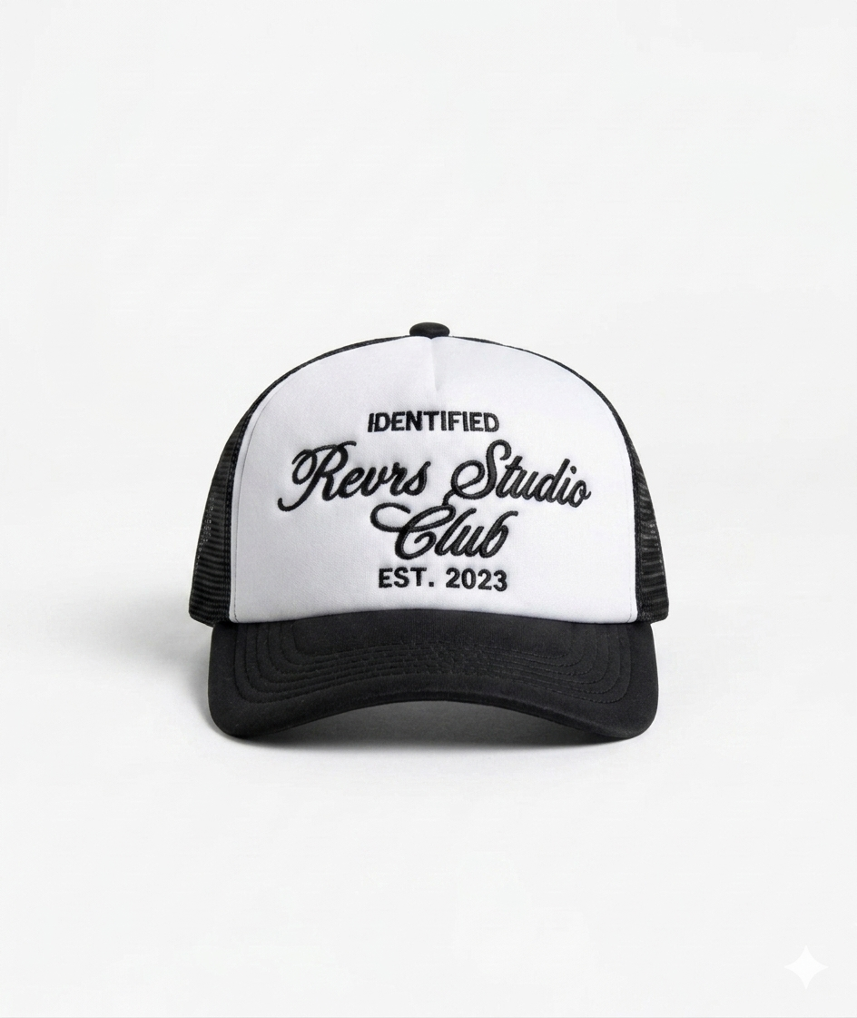 REVRS CLUB HAT COAL BLACK REVRS