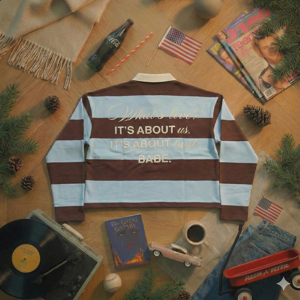 JUSTLOVE HOODIE BABY BLUE REVRS