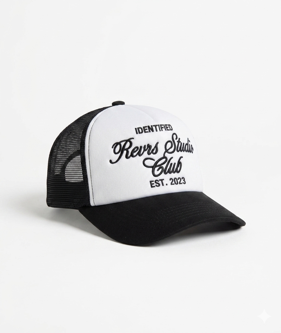 REVRS CLUB HAT COAL BLACK REVRS