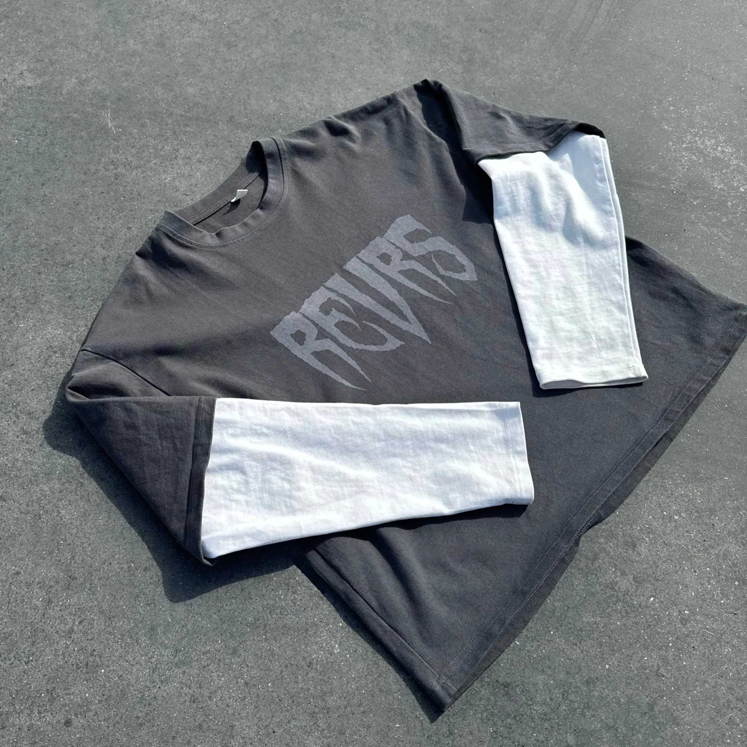 SPIKE LONGSLEEVE SMOKE GRAY REVRS